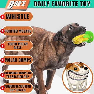 Foto 2 | Cepillo De Dientes Para Perros, Bastoncillos Para Limpiar Los Dientes, Juguetes Que Suenan Para Mast - Venta Internac