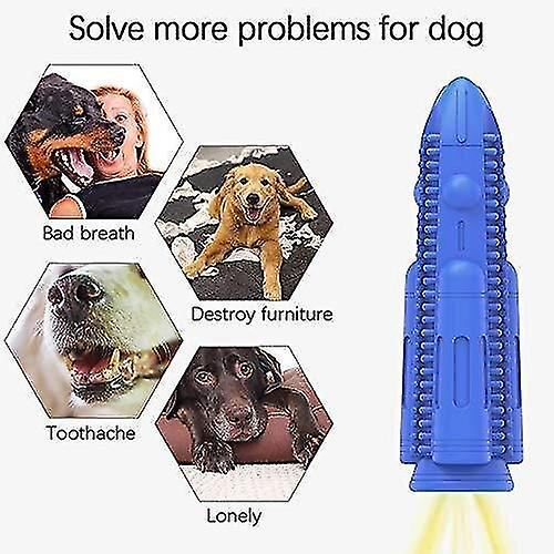 Foto 6 pulgar | Cepillo De Dientes Para Perros, Juguete Masticable Huoguo, De Caucho Natural Duradero - Venta Internacional.