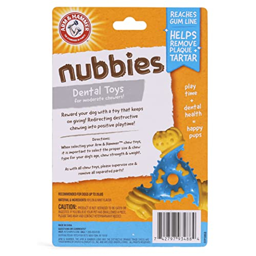 Foto 3 pulgar | Juguete Dental Para Perros Arm & Hammer Nubbies Tribone Peanut Butter - Venta Internacional.