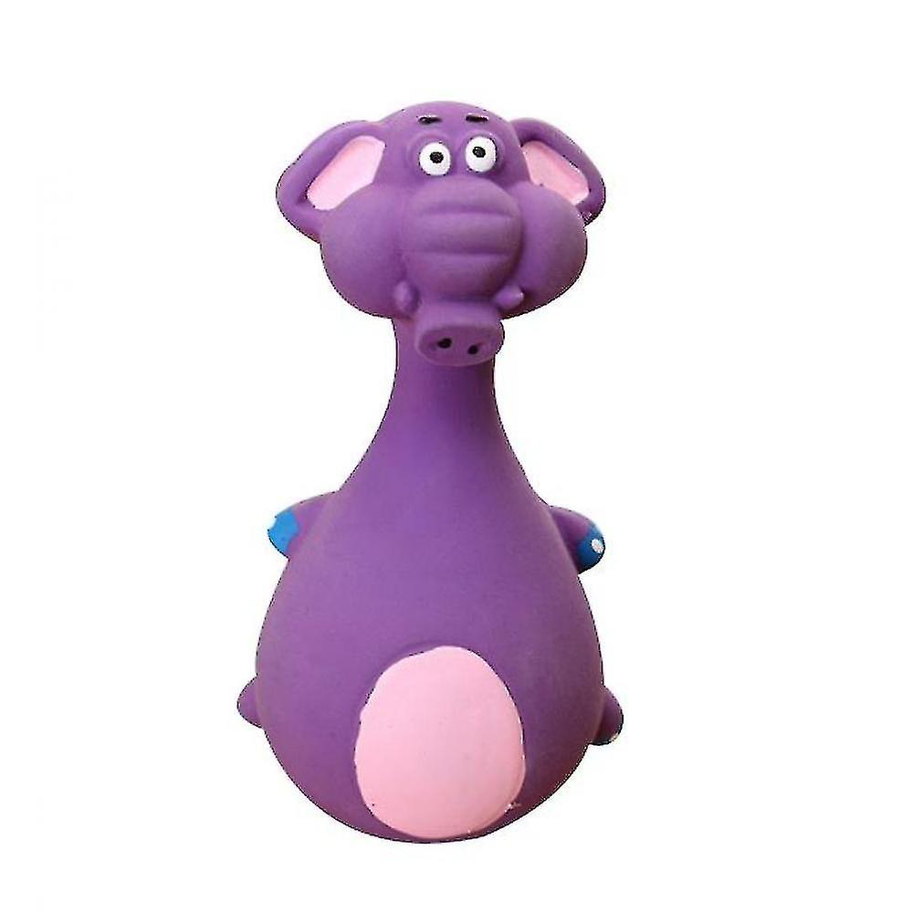 Juguete Para Perros Huoguo Cartoon Molar De Látex, Resistente A Las Mordeduras, Morado - Venta Internacional.