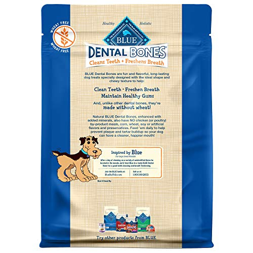 Foto 3 pulgar | Dog Treats Blue Buffalo Dental Bones, Bolsa Pequeña De 340 A 567 G - Venta Internacional.