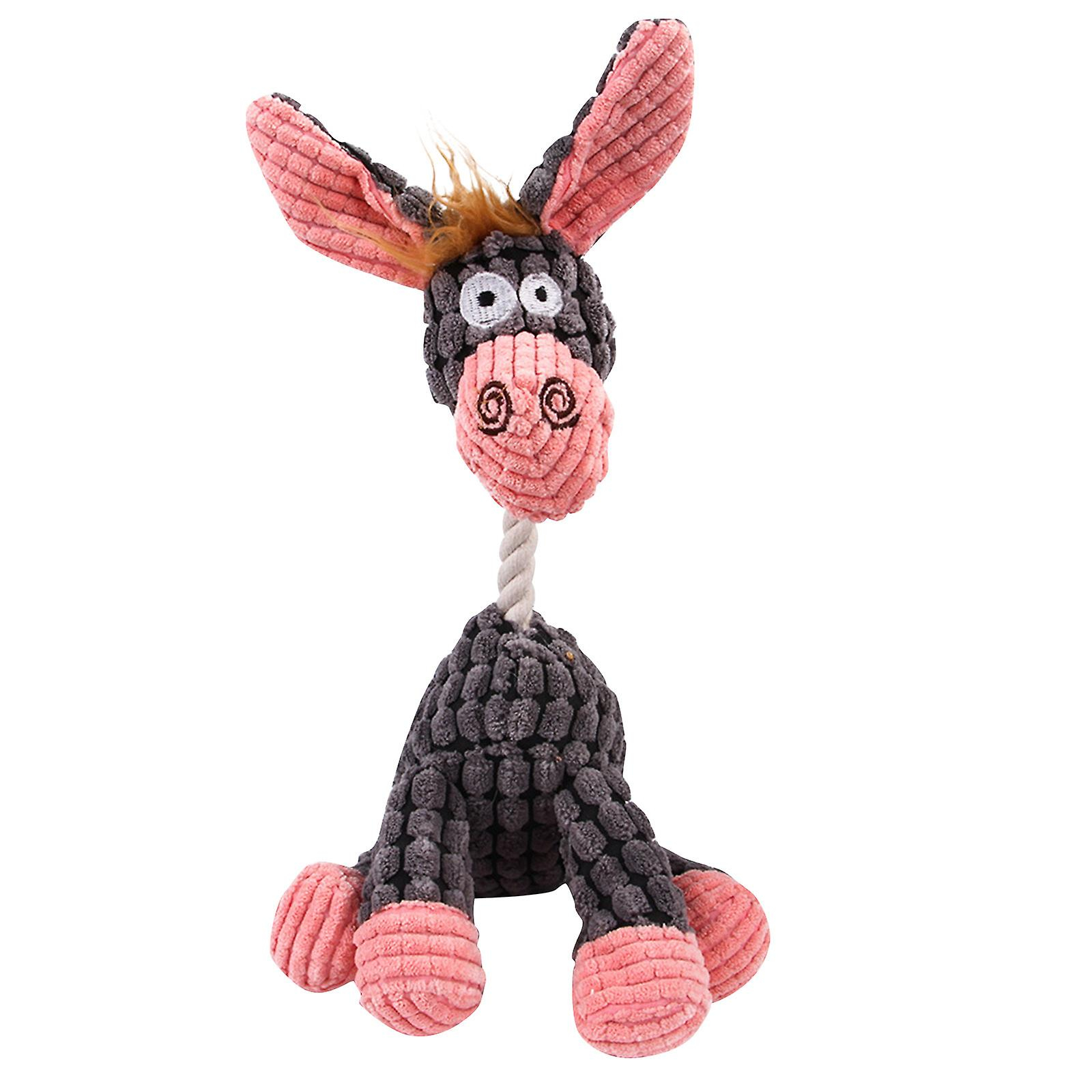 Foto 3 pulgar | Juguete Para Mascotas Huoguo Vocal De Peluche Con Forma De Burro Para Perros - Venta Internacional.