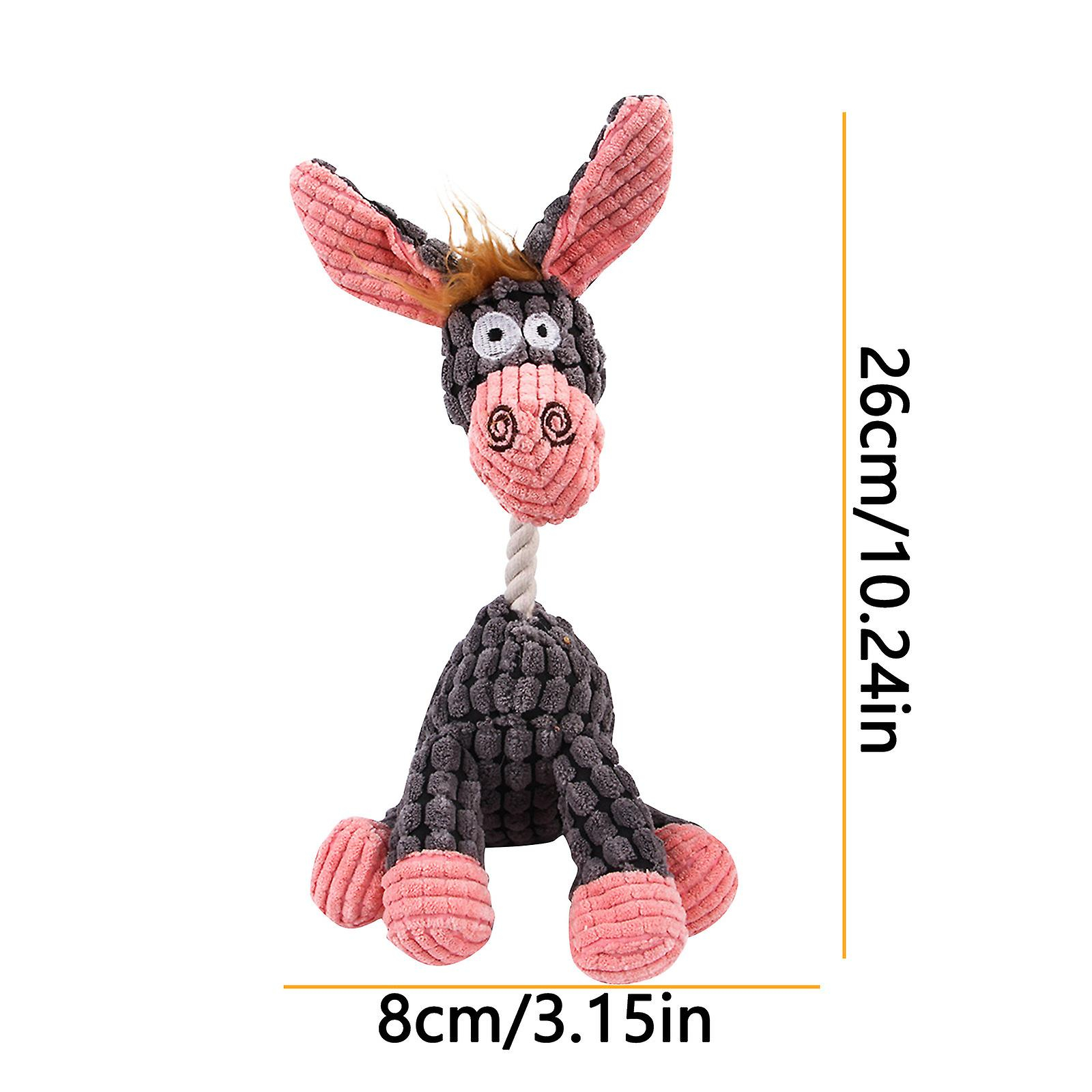 Foto 4 pulgar | Juguete Para Mascotas Huoguo Vocal De Peluche Con Forma De Burro Para Perros - Venta Internacional.