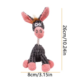 Foto 3 | Juguete Para Mascotas Huoguo Vocal De Peluche Con Forma De Burro Para Perros - Venta Internacional.