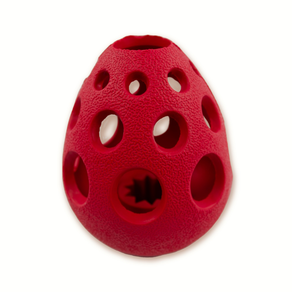 Pelota Ovalada Roja Caucho P/mascotas Sp-3943 Sharpaw
