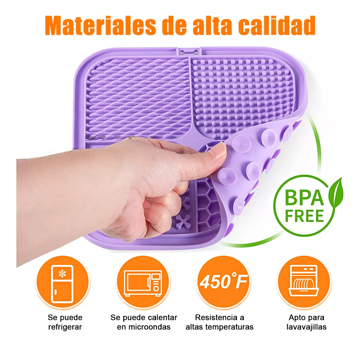 Foto 3 pulgar | Tapete Para Lamer Perros Con Ventosa De Reducir Ansiedad 2pz Eo Safe Imports  Esi-18549 Multicolor
