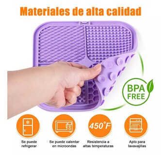 Foto 2 | Tapete Para Lamer Perros Con Ventosa De Reducir Ansiedad 2pz Eo Safe Imports Esi-18549 Multicolor