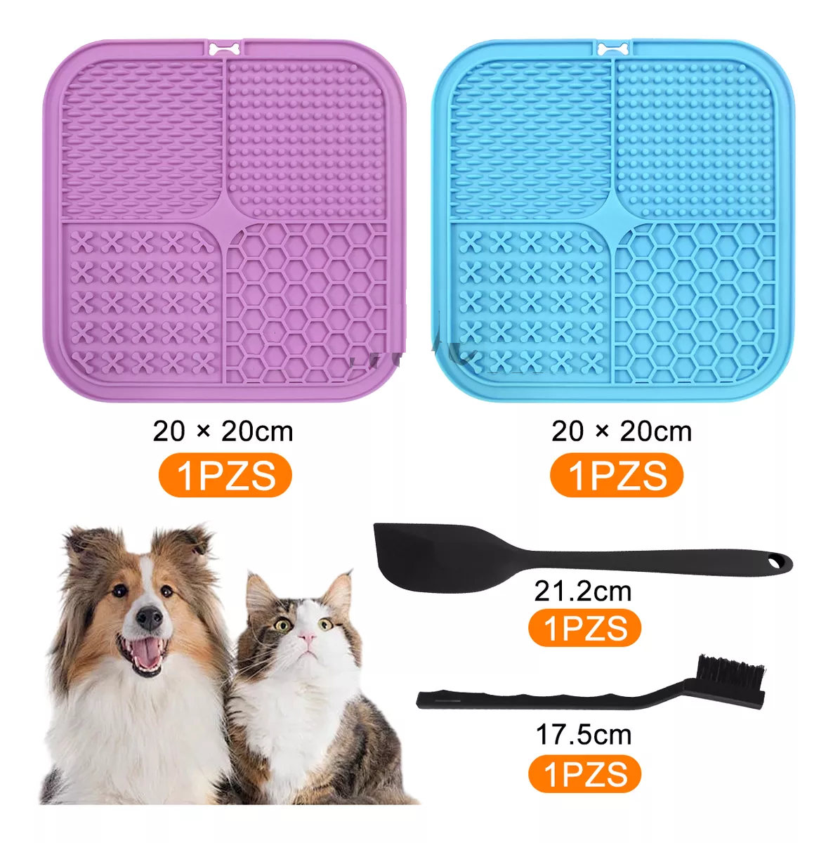 Foto 4 pulgar | Tapete Para Lamer Perros Con Ventosa De Reducir Ansiedad 2pz Eo Safe Imports  Esi-18549 Multicolor