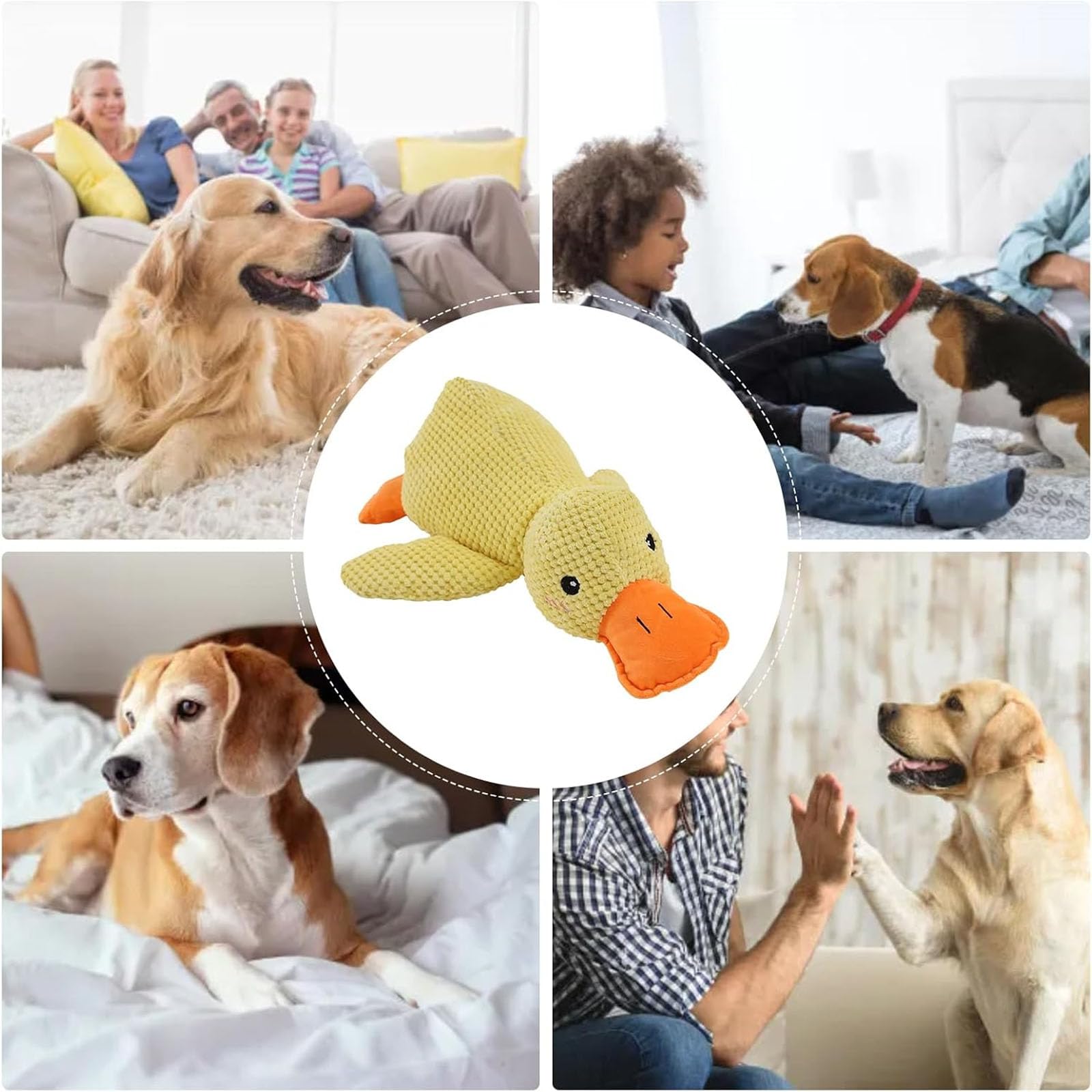 Foto 8 pulgar | Juguete Para Perros Mellow Dog Calming Duck Yellow Con Sonido De Graznido - Venta Internacional.