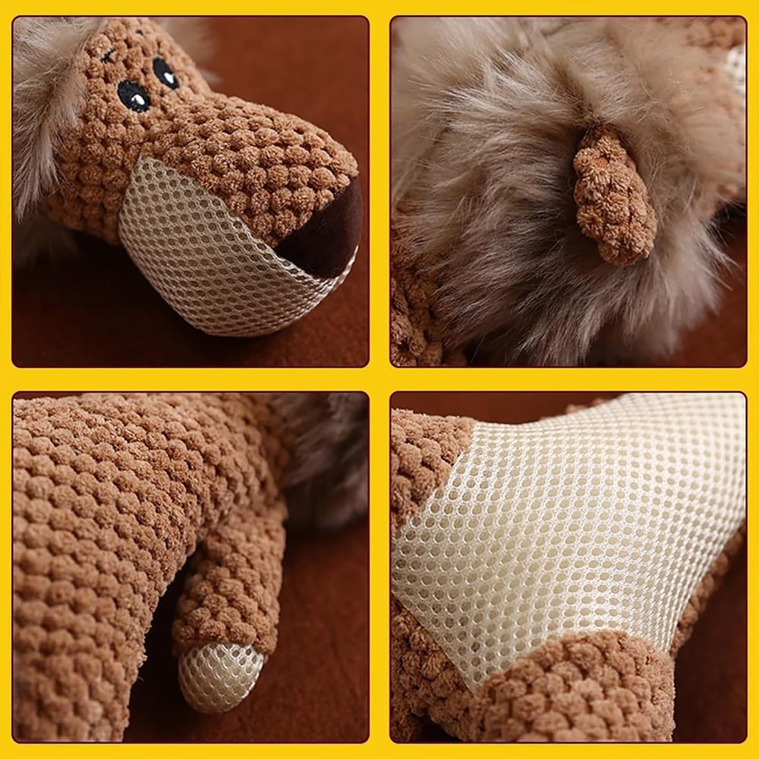 Foto 5 pulgar | Juguetes para Perro 3 Piezas Peluche Bola con Sonido Mordedera Resistentes
