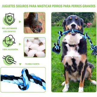 Foto 2 | Juguetes Cuerda Para Perro,13 Piezas Chillones Y Resistentes Eo Safe Imports Esi-18722 Multicolor