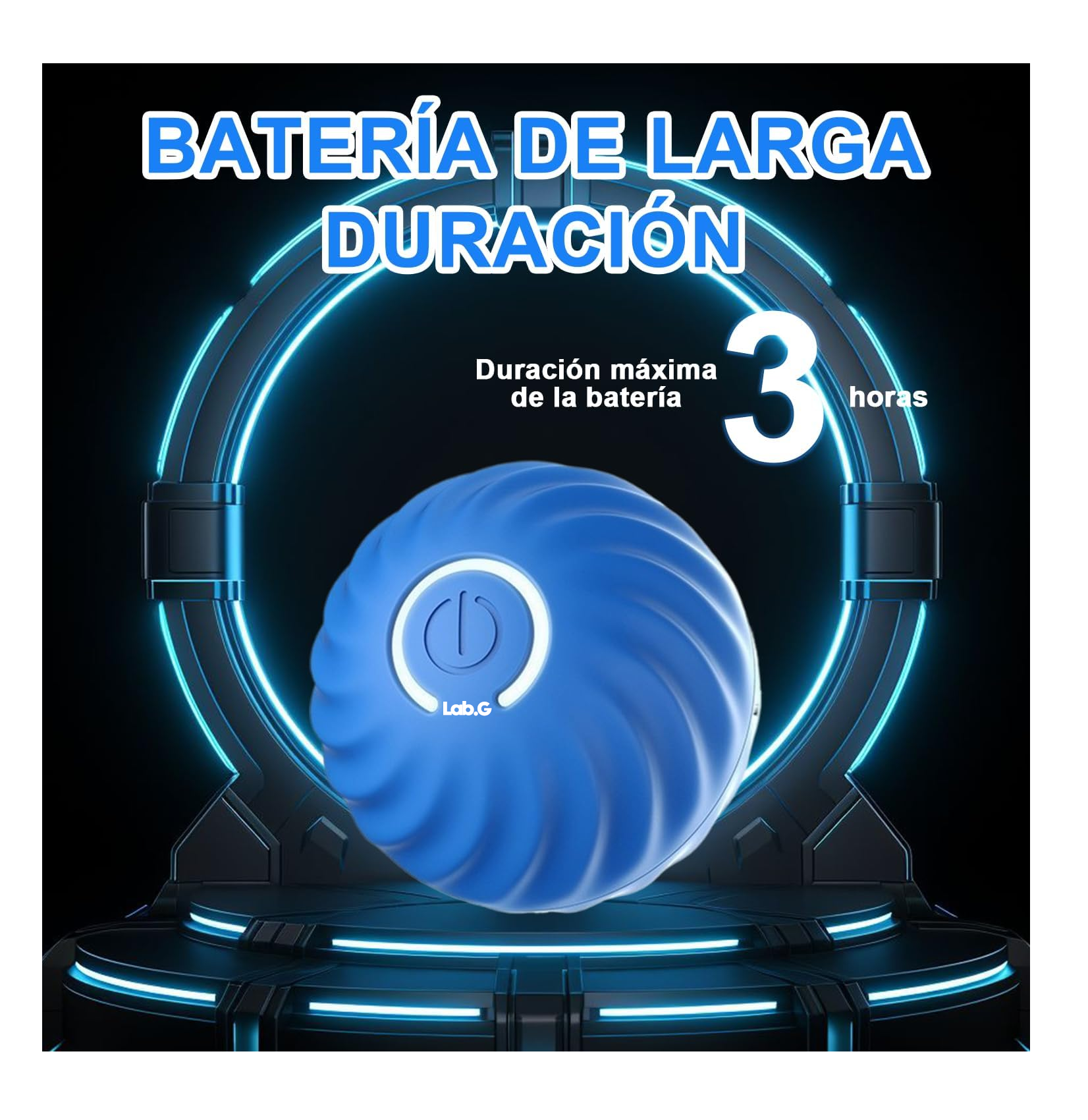 Foto 4 | Juguete Interactivo Para Mascotas Lab.g Que Se Mueve Automáticamente Azul