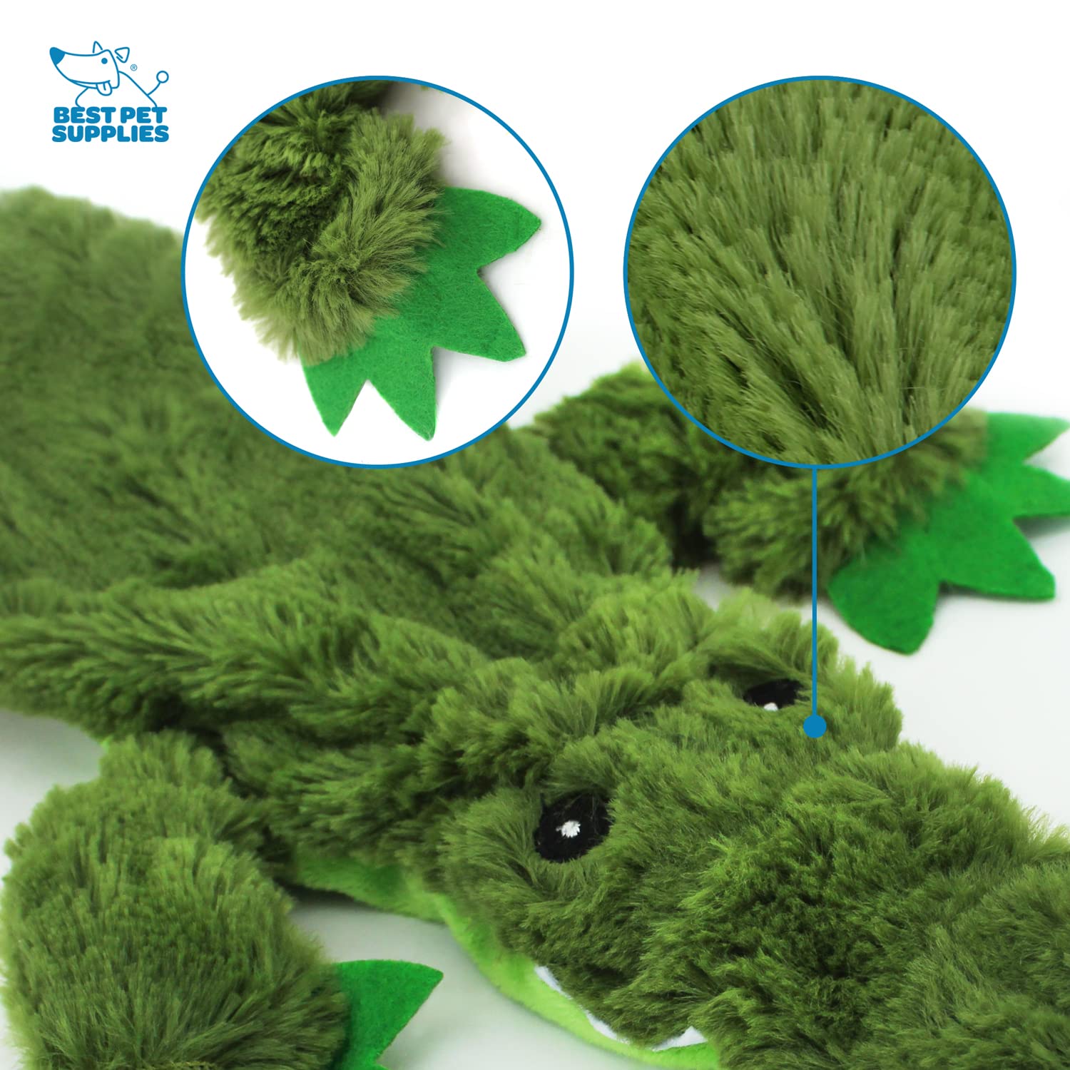Foto 4 pulgar | Juguete Para Perros Best Pet Supplies 2 En 1, Caimán Rechinante Y Sin Relleno - Venta Internacional.