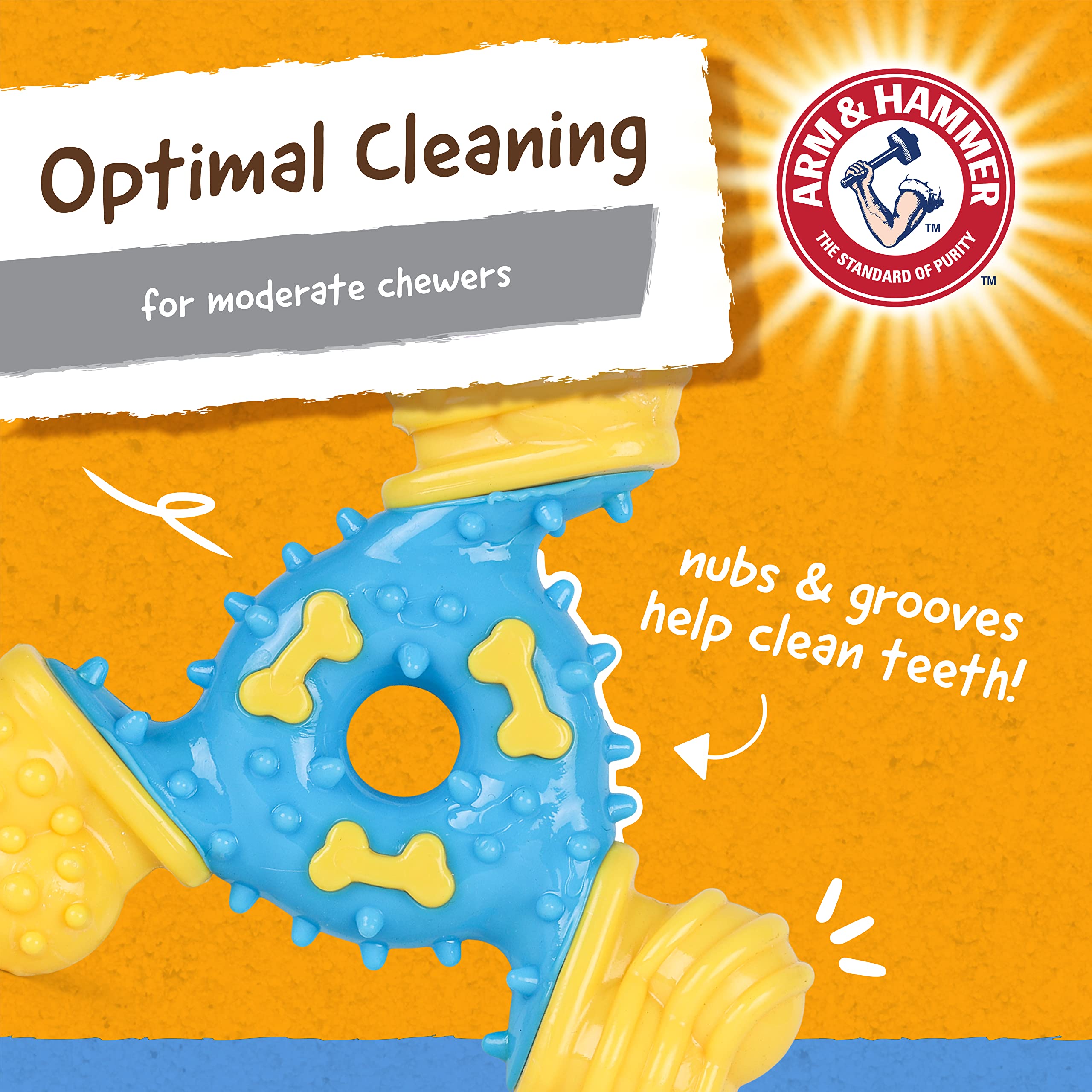 Foto 4 pulgar | Juguete Dental Para Perros Arm & Hammer Nubbies Tribone Peanut Butter - Venta Internacional.