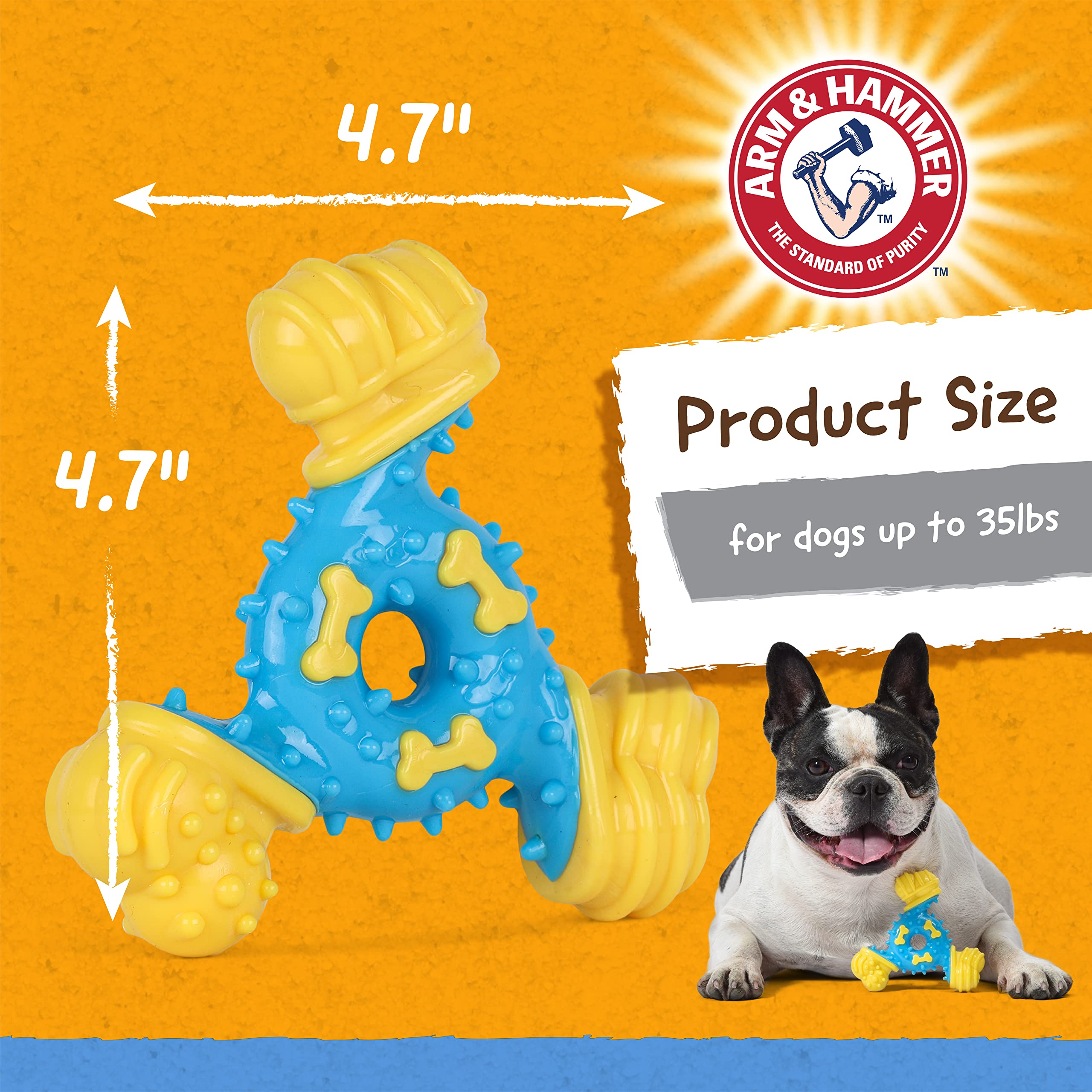 Foto 7 pulgar | Juguete Dental Para Perros Arm & Hammer Nubbies Tribone Peanut Butter - Venta Internacional.