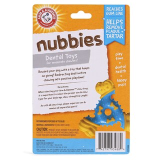 Foto 7 | Juguete Dental Para Perros Arm & Hammer Nubbies Tribone Peanut Butter - Venta Internacional.