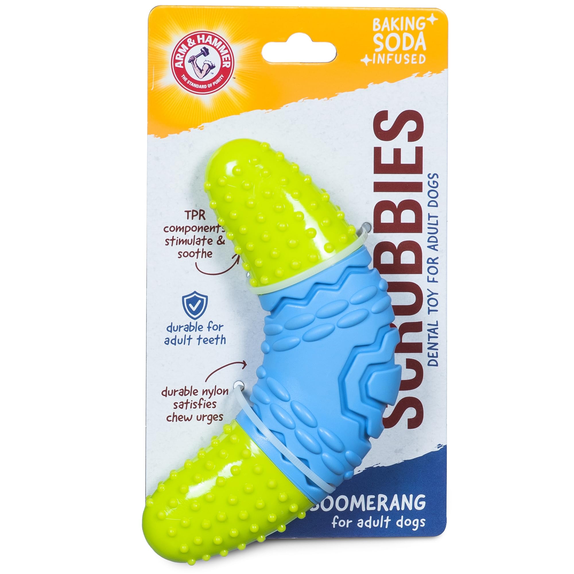 Foto 1 | Masticable Arm & Hammer Scrubbies Boomerang Para Perros Adultos - Venta Internacional.