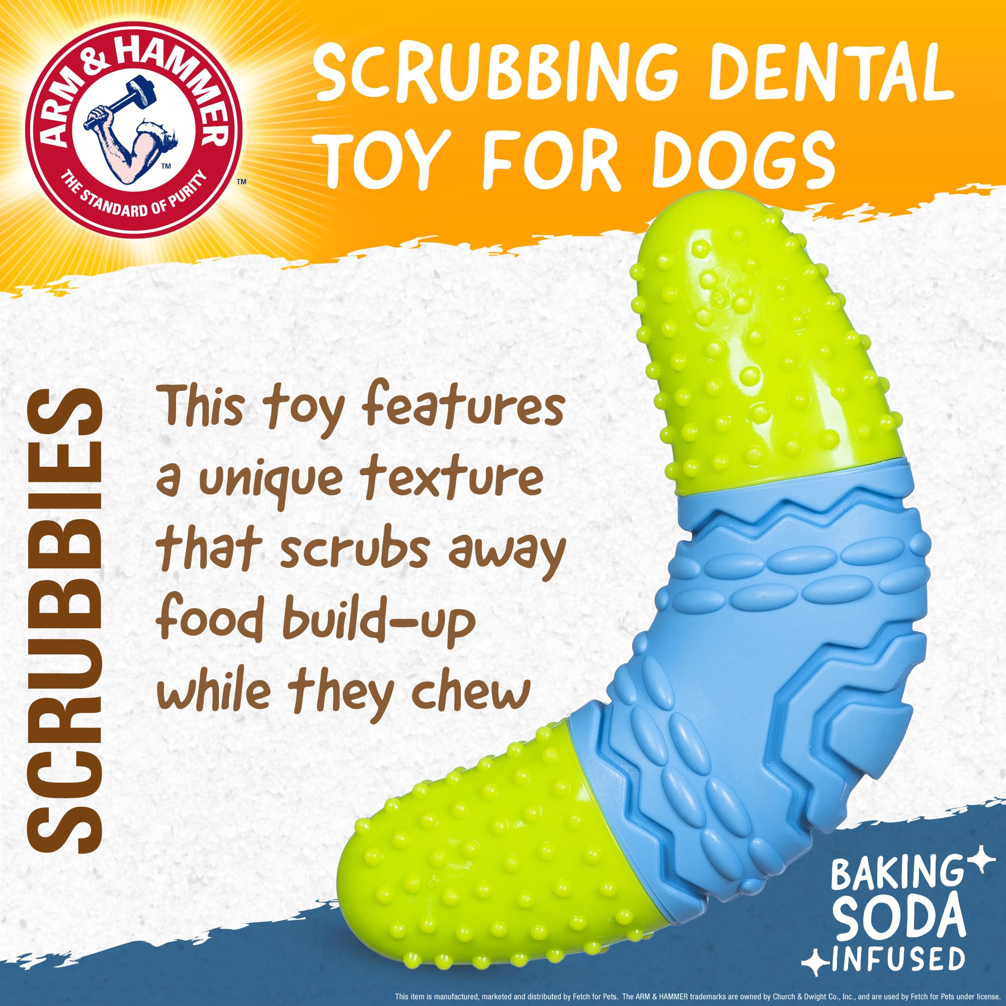 Foto 3 pulgar | Masticable Arm & Hammer Scrubbies Boomerang Para Perros Adultos - Venta Internacional.