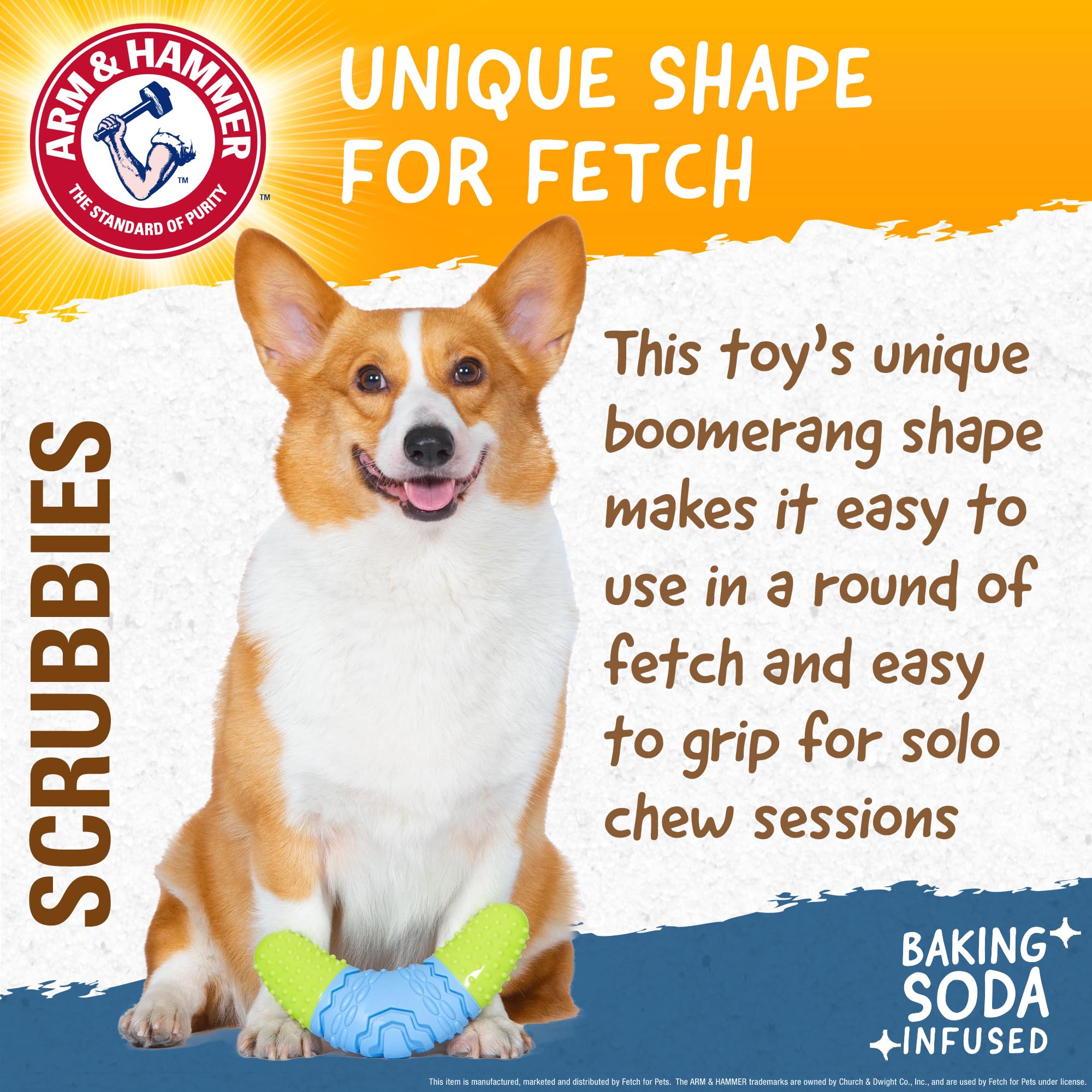 Foto 3 | Masticable Arm & Hammer Scrubbies Boomerang Para Perros Adultos - Venta Internacional.
