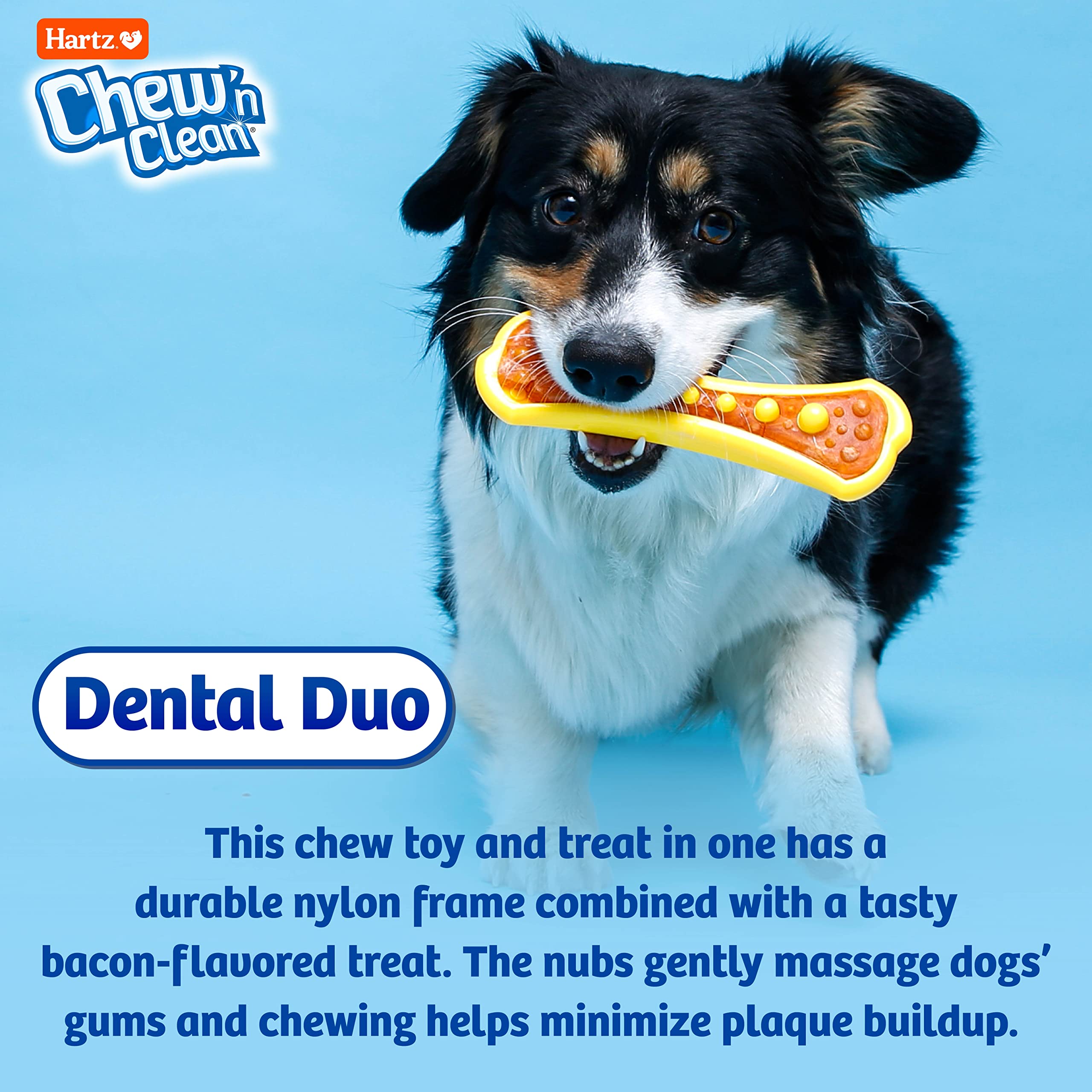 Foto 5 | Juguete Masticable Para Perros Hartz Chew 'n Clean Dental Duo, Grande, Paquete De 3 - Venta Internacional.