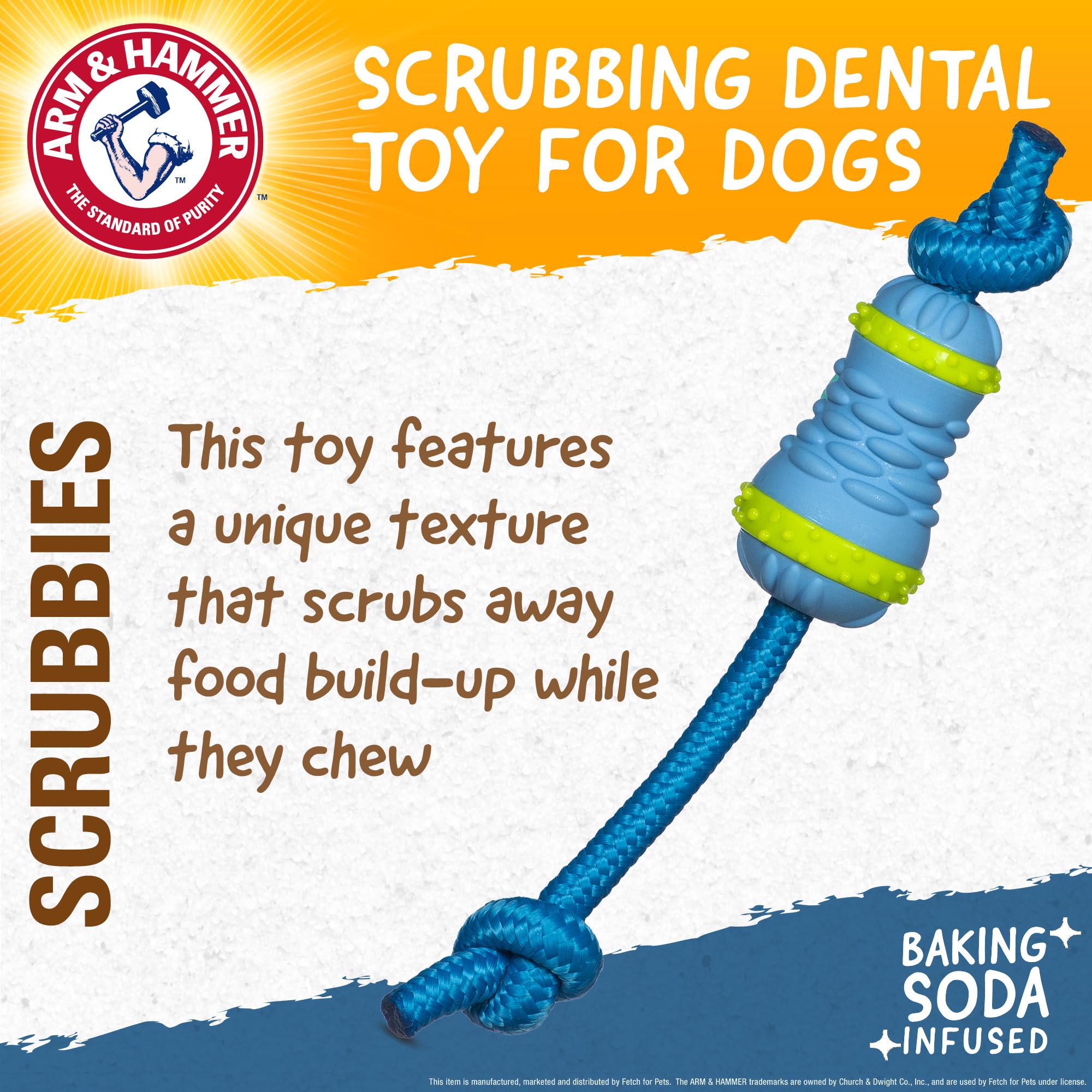 Foto 2 | Juguete Masticable Arm & Hammer Para Mascotas Throw N' Tug Dental Para Perros Grandes - Venta Internacional.
