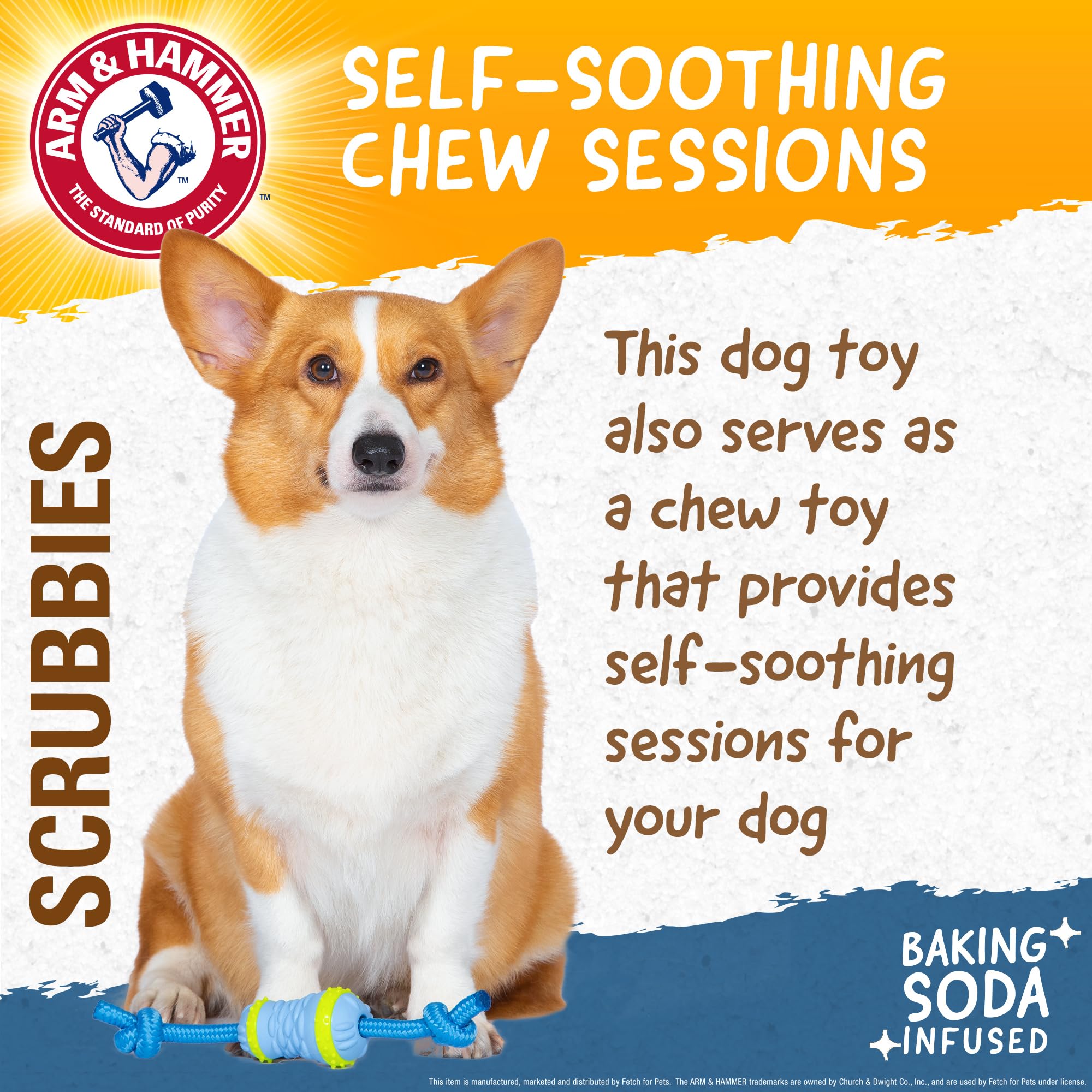 Foto 4 pulgar | Juguete Masticable Arm & Hammer Para Mascotas Throw N' Tug Dental Para Perros Grandes - Venta Internacional.