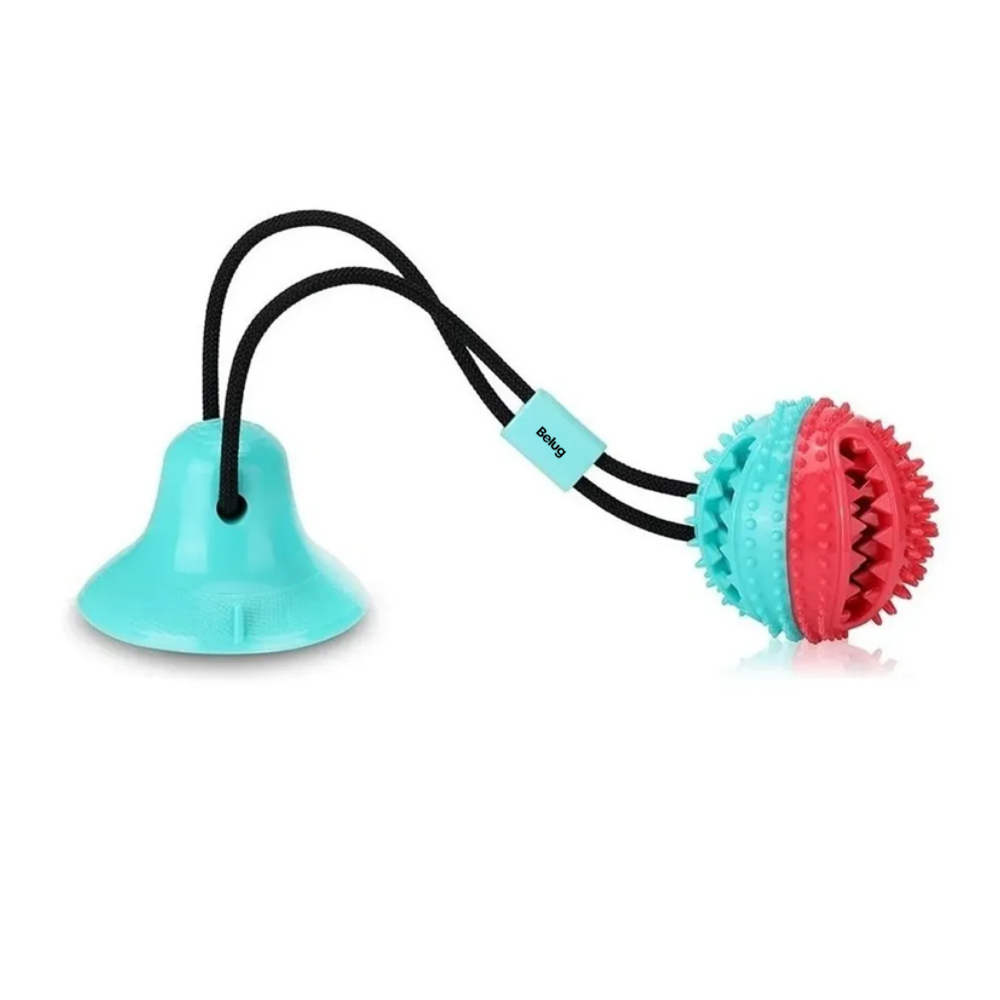 Foto 1 | Juguete Dispensador Y Ventosa Para Perros Pelota Rellenable Belug, Verde Rojo