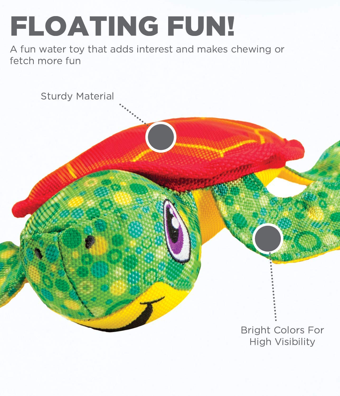 Foto 4 pulgar | Juguete Flotante Interactivo Para Perros Outward Hound Floatiez Turtle - Venta Internacional.