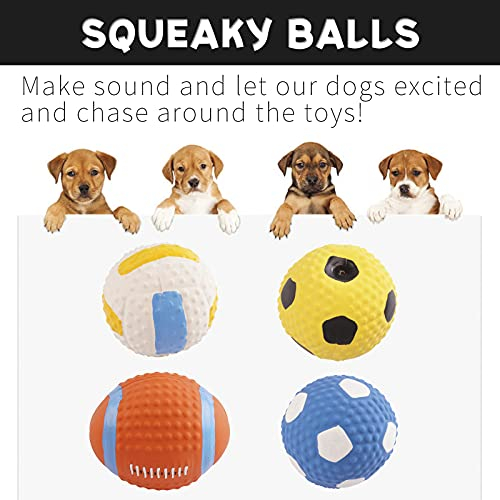 Foto 3 pulgar | Juego De 4 Pelotas De Goma De Látex Natural T'chaque Squeaky Para Perros - Venta Internacional.