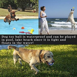 Foto 7 | Juego De 4 Pelotas De Goma De Látex Natural T'chaque Squeaky Para Perros - Venta Internacional.