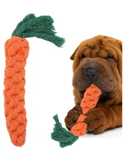 Foto 3 | Juguete Zanahoria De Algodón Masticable Para Perros