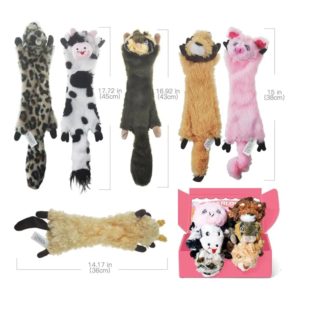 Foto 6 pulgar | Juguetes Para Perro Sin Relleno, Arrugados Belug, Multicolor