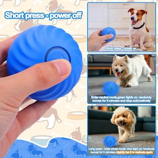 Foto 3 | Juguete Belug Interactivo Pelota Que Rebota Azul Amarillo 3pz