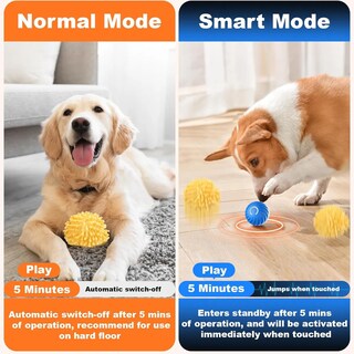 Foto 5 | Juguete Lab.g Interactivo Pelota Que Rebota Azul Amarillo 3pz