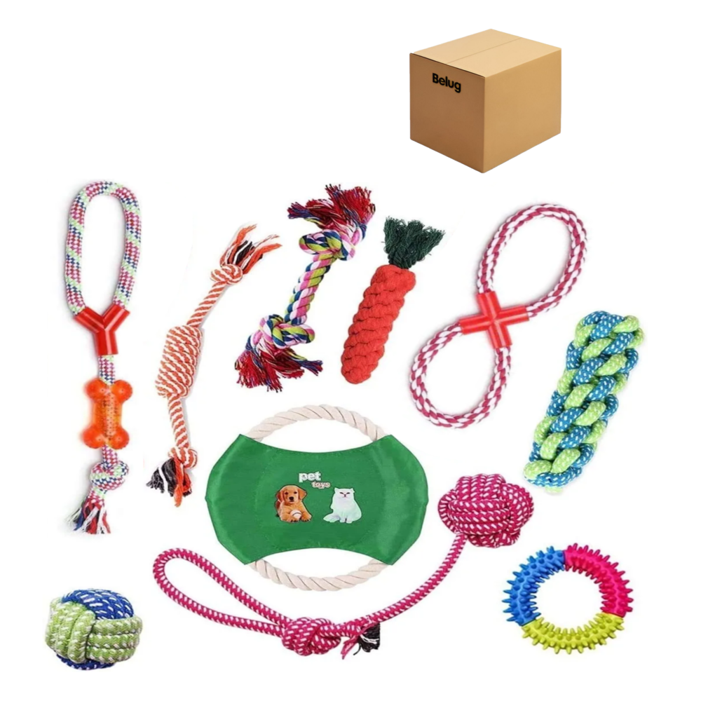 Foto 2 pulgar | 12 Kits Resistant Cuerda Perros Belug, Colores