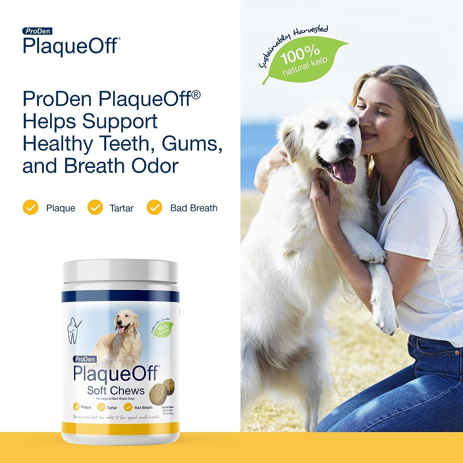 Foto 6 pulgar | Suplemento Proden Plaqueoff Soft Chews Para Perros 90 Unidades - Venta Internacional.