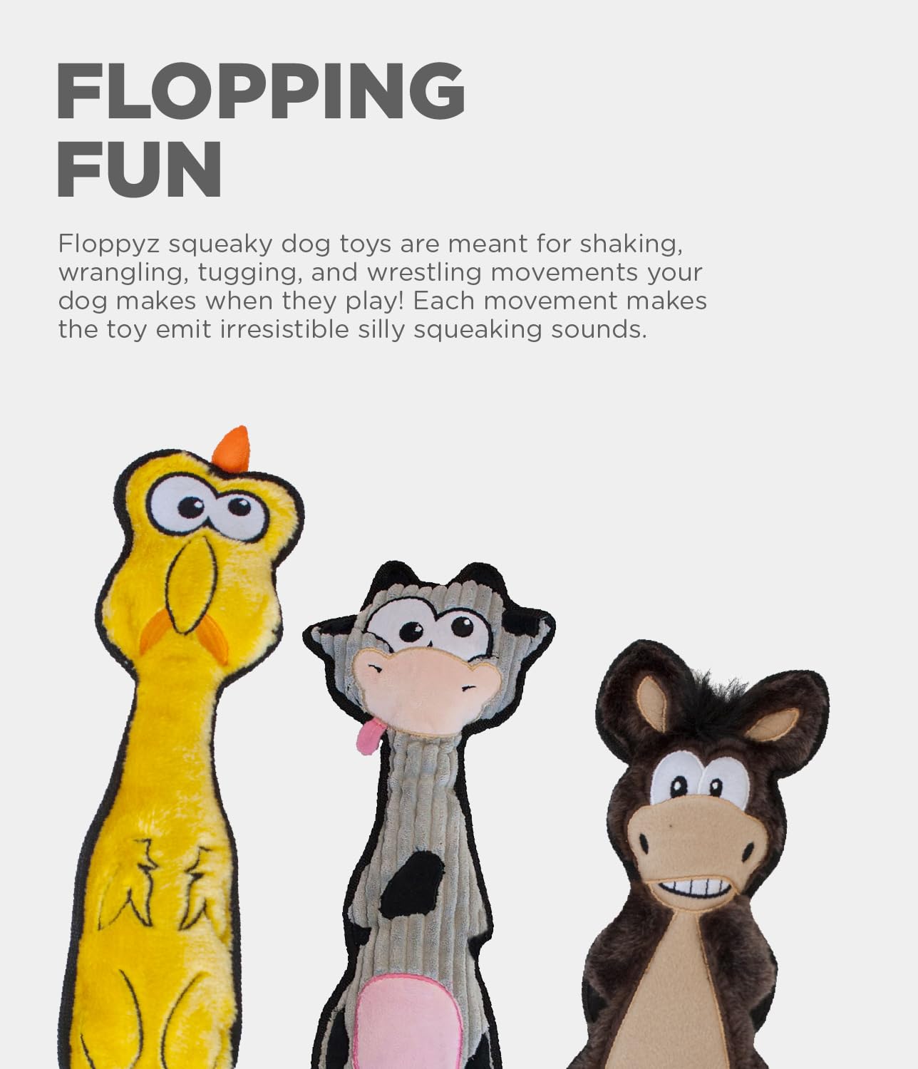 Foto 3 pulgar | Juguete Para Perros Outward Hound Floppyz Donkey Brown  Tamaño Mediano - Venta Internacional.