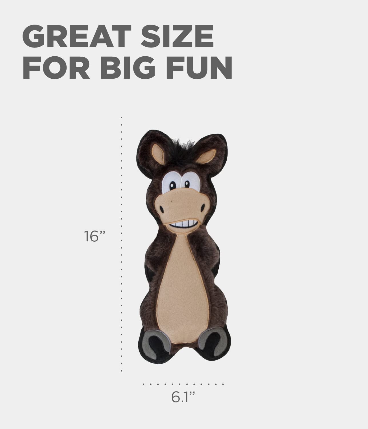 Foto 5 pulgar | Juguete Para Perros Outward Hound Floppyz Donkey Brown  Tamaño Mediano - Venta Internacional.