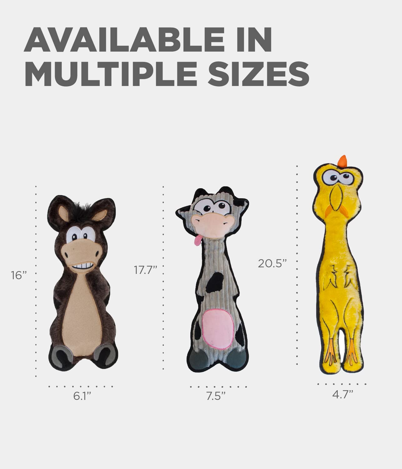 Foto 5 | Juguete Para Perros Outward Hound Floppyz Donkey Brown  Tamaño Mediano - Venta Internacional.