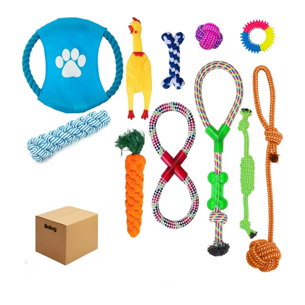 Foto 2 pulgar | 12 Kits Resistente Cuerda Perros Masticar Belug  Multicolor