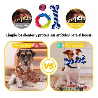 Foto 4 | 12 Kits Resistente Cuerda Perros Masticar Belug Multicolor