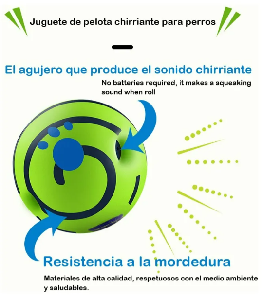 Foto 3 pulgar | Pelota Interactiva Xtellar Para Perros  Ecológica Y Resistente Con Sonido
