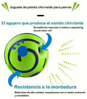 Foto 2 | Pelota Interactiva Xtellar Para Perros Ecológica Y Resistente Con Sonido