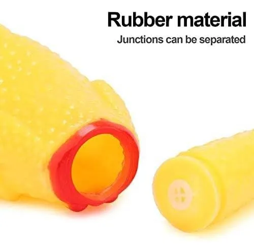 Foto 4 pulgar | Pack 3 Pollos Xtellar Goma Amarillos  Juguetes Duraderos Para Perros