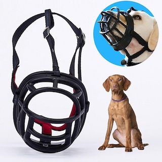 Foto 1 | Bozal Para Perro Sanlin Beans, Que Evita Morder, Masticar Y Ladrar, Negro - Venta Internacional.