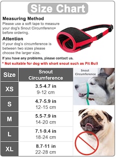 Foto 3 | Bozal Jieyou Para Perros, Antimordeduras, Ladridos, Masticables, Para Todos Los Tamaños - Venta Internacional.