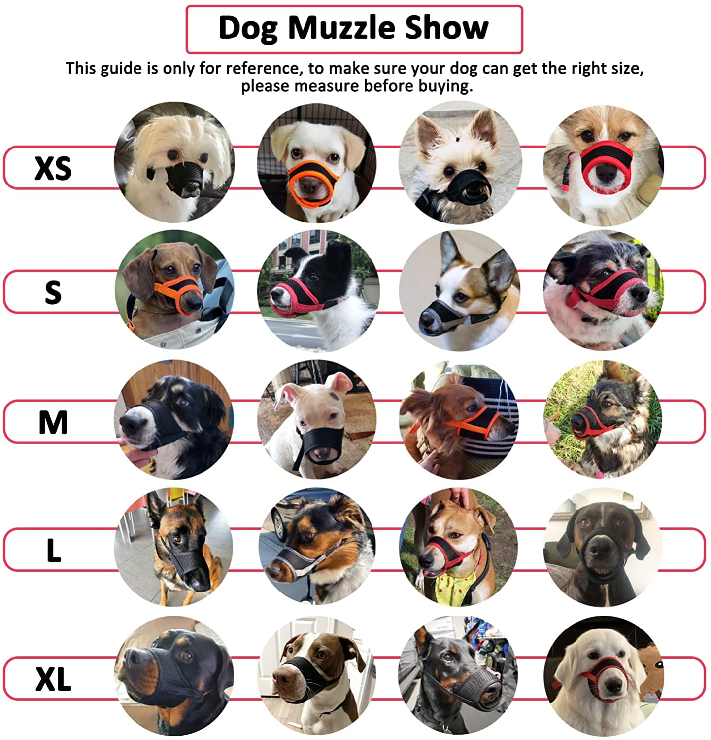 Foto 5 pulgar | Bozal Jieyou Para Perros, Antimordeduras, Ladridos, Masticables, Para Todos Los Tamaños - Venta Internacional.