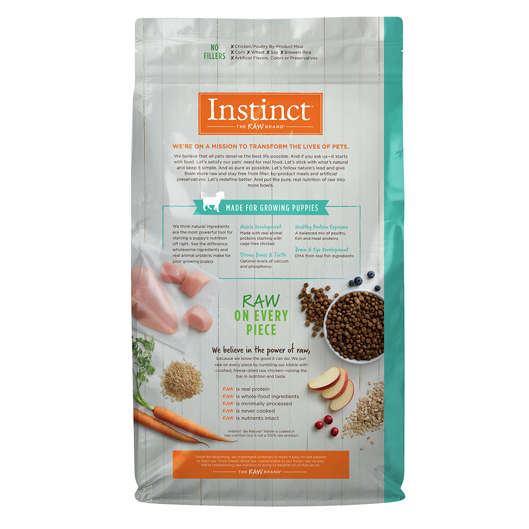 Foto 3 pulgar | Instinct Be Natural Alimento Cachorro Con Carne De Pollo Croquetas Recubiertas De Carne Real 2kg