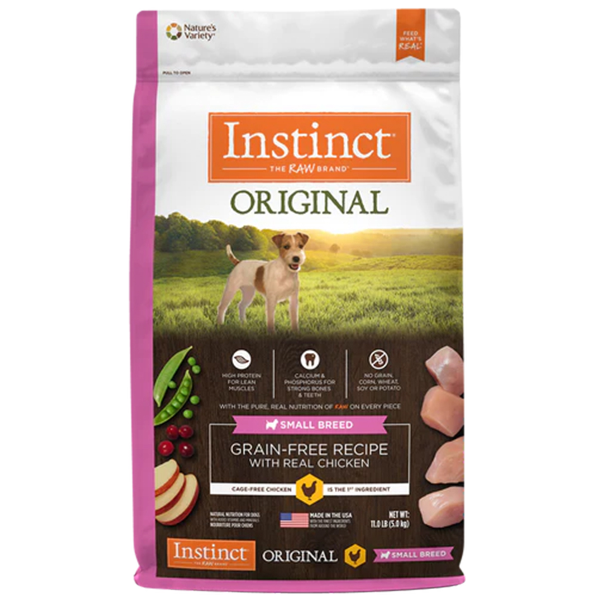 Instinct Original Alimento Para Perros De Raza Pequeña Con Carne De Pollo Y Libre De Granos 5kg