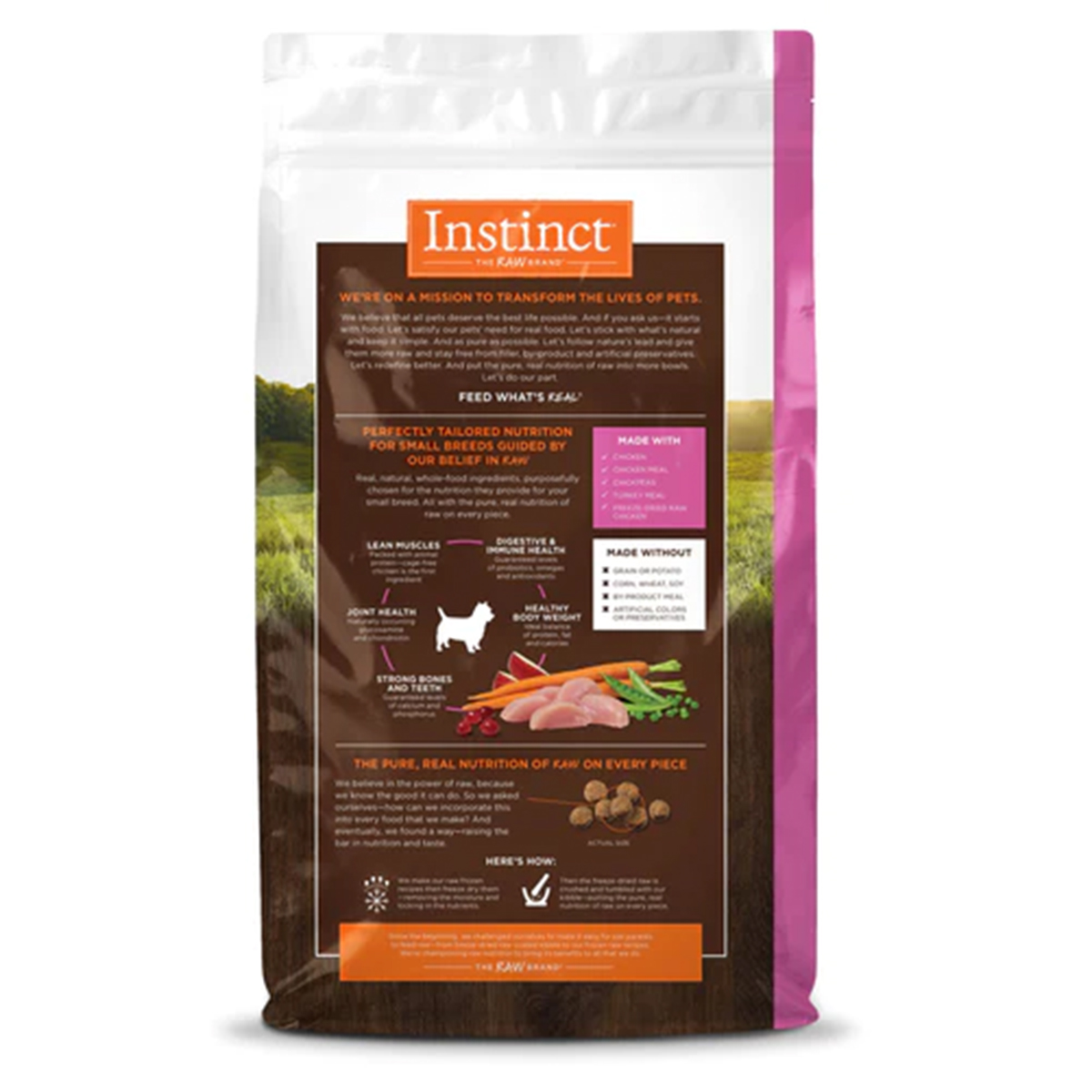 Foto 3 pulgar | Instinct Original Alimento Para Perros De Raza Pequeña Con Carne De Pollo Y Libre De Granos 5kg